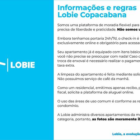 Lobie Copacabana Apartment ริโอเดจาเนโร ภายนอก รูปภาพ