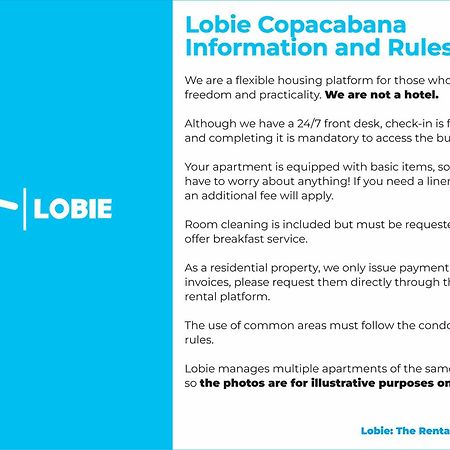 Lobie Copacabana Apartment ริโอเดจาเนโร ภายนอก รูปภาพ